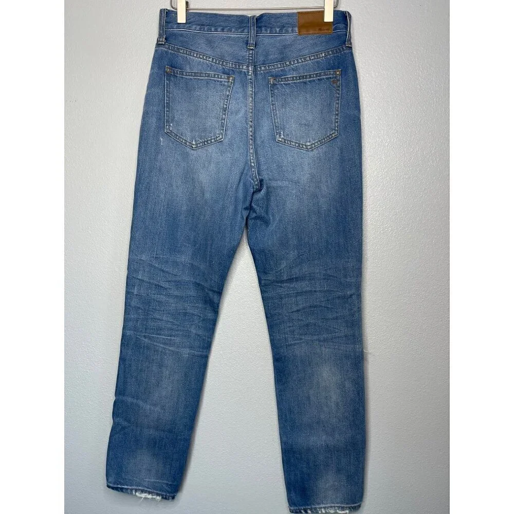 Madewell Womens The Perfect Vintage Blue Jean Distressed SZ 27 High Rise - Picture 3 of 12